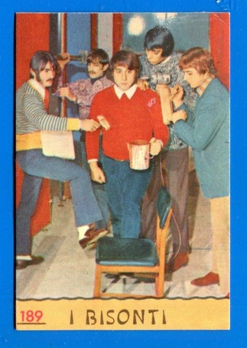 CANTANTI 68 - Panini 1968 - Figurina-Sticker - n. 189 - I BISONTI -Rec