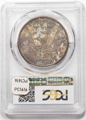 1881-S Morgan Dollar Silver Stunning Toning PCGS MS65 PC1616 - 第 1/2 張圖片