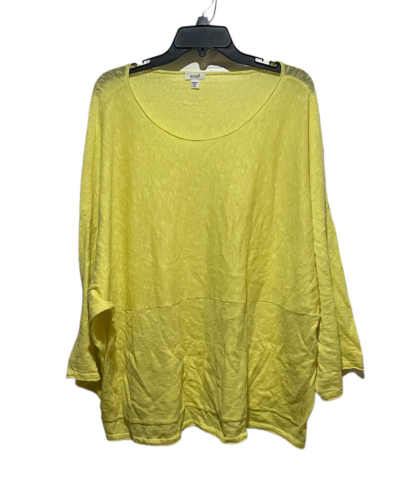 J. Jill Pure Jill Yellow Linen Blend Dolman Sleeve Sw… Gem