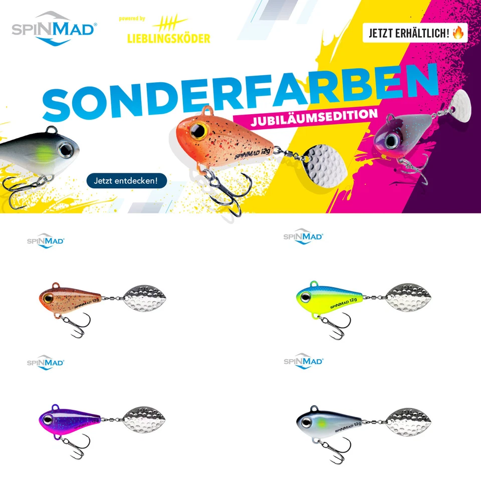 Lieblingsköder SpinMad Originals 4g 6g 10g 14g Future Magic Cookie Laser Jigmast