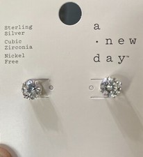 A New Day Stud Earrings Cubic Zirconia