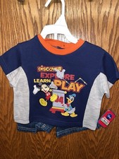 NWT Shorts  Top Mickey Mouse Clubhouse Disney Jr. Boys 2 Pc