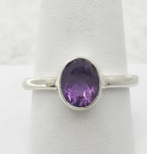 Sterling Silver Amethyst ring size 10