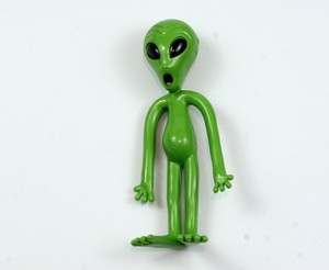 green alien toy