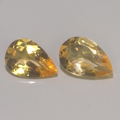 0.75CTS VERY RARE AMAZING NATURAL IMPERIAL TOPAZ 2PCS-REF VIDEO