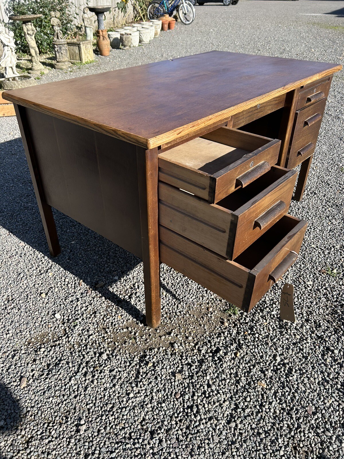 Vintage Oak Desk eBay