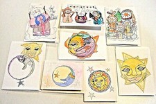 Lot of 8 Handmade Christmas, Thank You Greeting Cards  Envelopes - NEW T 