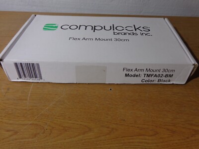 COMPULOCK 30cm Flex Arm Mount for Tablet Kiosks-Black TMFA02-BM