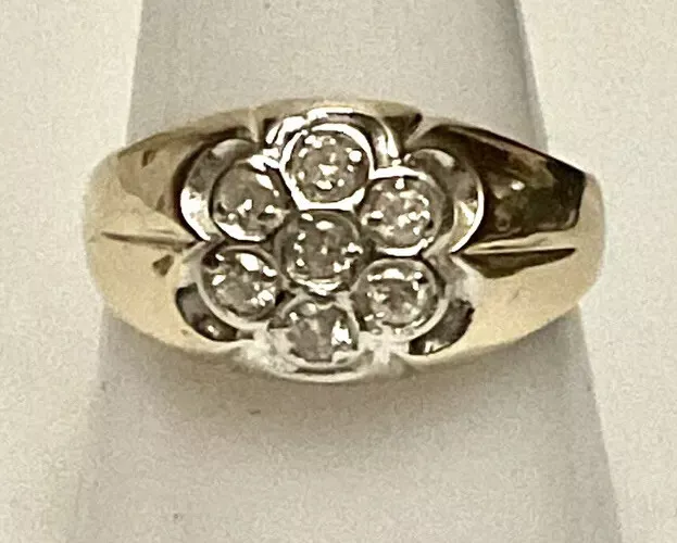 Ebay diamond 2024 cluster rings