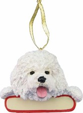 BICHON-Santa's Pals DOG Christmas Ornament E  S Pets-Personalizable