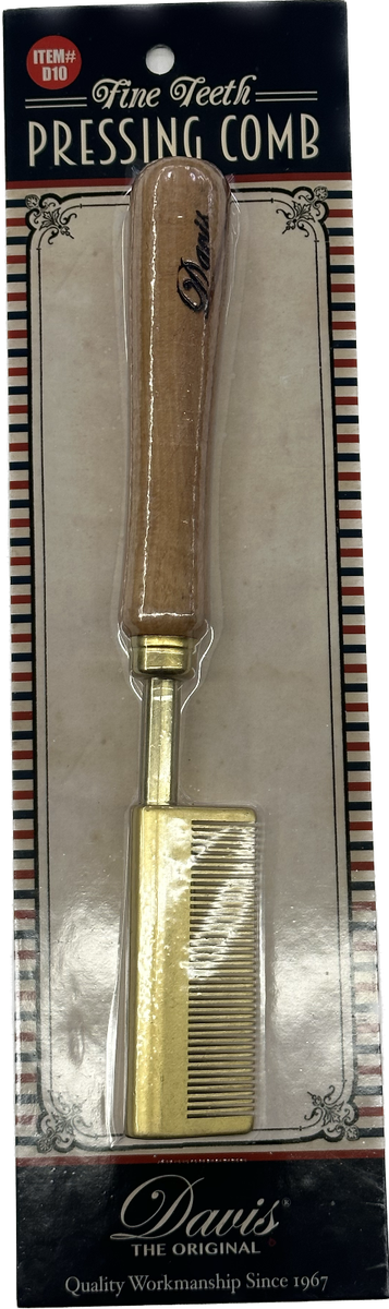 Hair Comb Davis Pressing Comb DAVIS THE ORIGINAL FINE TEETH