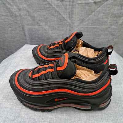 Nike Big Kid's GS Air Max 97 Black Chile Red Size 4.5Y Women's Sz
