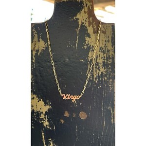 Authentic Anthropologie Zodiac Astrology Gold Plated Necklace Cancer