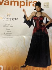 Vampira Womens Halloween Vampire Costume Dress M