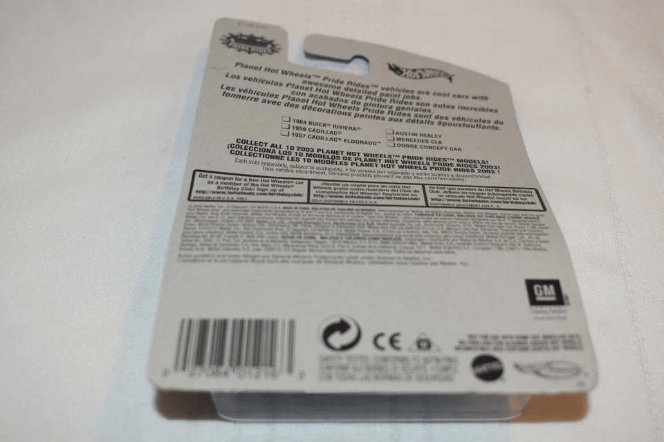 Hot Wheels 2003 Pride Rides 1/10 azul 1964 Buick Riviera No.133 57126 Malasia Foto 4 de 4