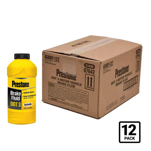 Liquido freni DOT 3 - 12 fl. oz. Formula sintetica di alta qualità, 50.000 miglia - Foto 7 di 7