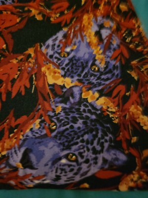 LuLaRoe Leggings TC Black Purple CHEETAH LEOPARD Red Flowers Vintage 12-18