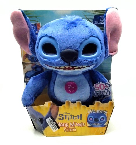 Disney Lilo and Stitch Many Moods of Stitch Movie 2025 Plush Toy LCD Eyes NEW