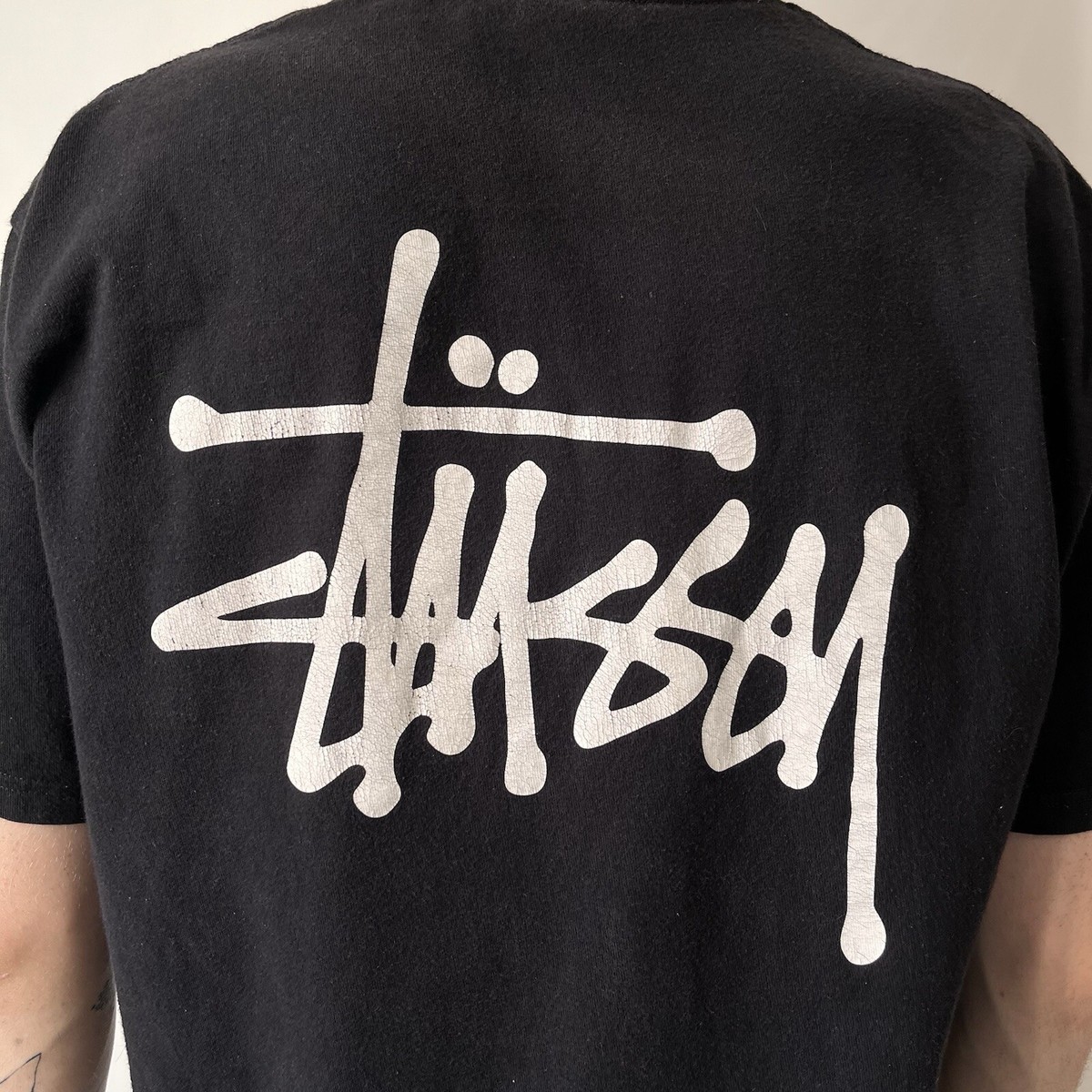 Stussy T-Shirt Black Mens Size L | eBay