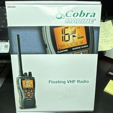 Cobra HH350 Floating VHF Handheld Marine Radio Black/Orange