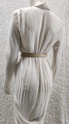 ONE FELL SWOOP - S 10 Drapery COCKTAIL Shirt DRESS KIMONO Knit Front V-neck #C9 - Picture 9 of 14