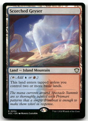 #ad #ad Scorched Geyser #54 NM Commander: Secrets of Strixhaven SOC Magic MTG $4.99
