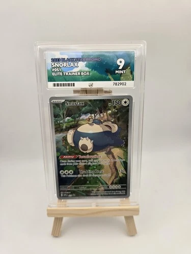 Snorlax 051 Promo Card ETB 151 Series Ace 9 Graded Mint