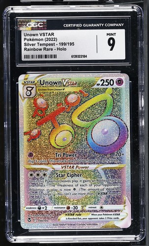 Unown VSTAR graded CGC 9 for sale on eBay