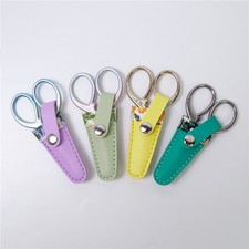 Embroidery Scissor Sheath PU Leather Sewing Scissor Safety Protective Cover Bags