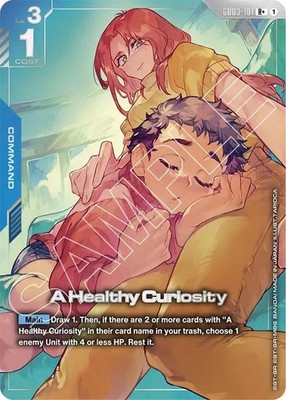 Gundam TCG Steel Requiem A Healthy Curiosity (R+) - Steel Requiem