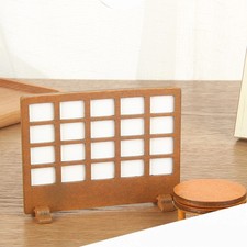 Room Divider Wooden Decorative Screen Panel for Doll House Living Bedroom Decor