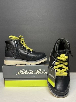 Eddie Bauer Kids Boots Boys Size 9 Black Shoes Lace Youth High Top   New in Box