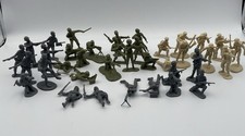 37 Vintage BMC Toys War Plastic Army Men Toy Figure Soldiers