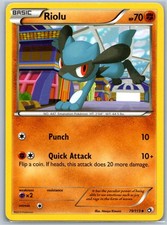 Riolu Legendary Treasures 79/113 MP-LP Pokémon Card on eBay