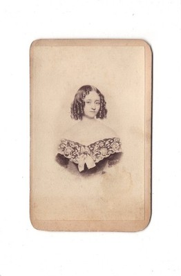 L. Sax CDV Foto Baronin Bertha von Marenholtz-Bülow - Berlin 1860er