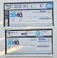 Bed Bath & Beyond - Old Coupon - TWO COUPONS