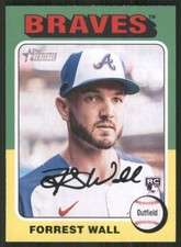 2024 Topps Heritage #494 Forrest Wall RC Atlanta Braves 45561