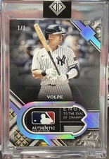 2025 Topps Transcendent Collection Anthony Volpe 1/1 Laundry Tag Patch Card