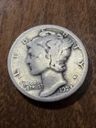 1923-S Mercury Dime -Actual Silver Coin Shown Very Good Shape Same Day Ship Free