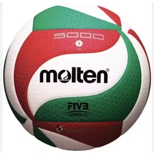 Molten V5M5000 Volleyball, Soft Touch, Indoor/Outdoor PU Microfiber Ball Size 5