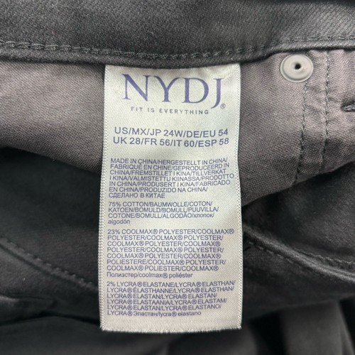 NYDJ Margot Girlfriend Women's Plus Size 24W Black Stretch Jeans 48"Wx28.5"I NEW - Picture 9 of 21