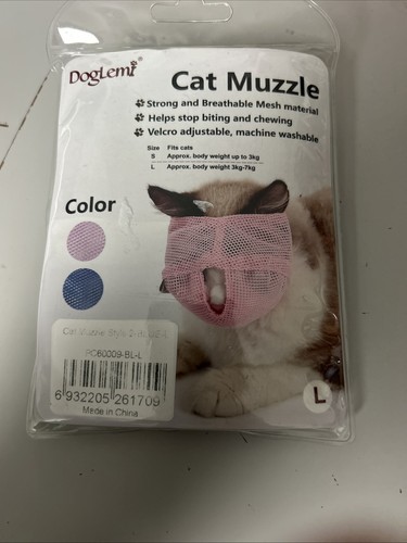 Cat Muzzle Breathable Mesh Muzzle Cat Grooming Restraint