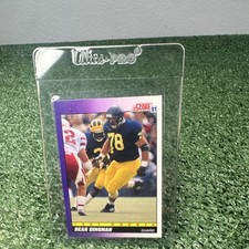 Score 1991 Dean Dingman Jarrod Bunch Rookie #614 Michigan Wolverines NCAA card. rookie card picture
