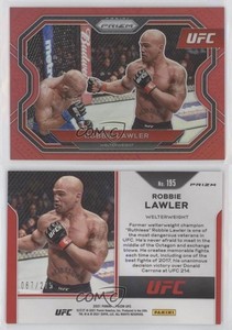 2021 Panini Prizm UFC Red Prizm /275 Robbie Lawler #195