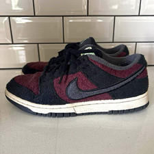 Nike Dunk Low Next Nature Burgundy Crush Black Fleece / Suede - Size M 6.5 W 8