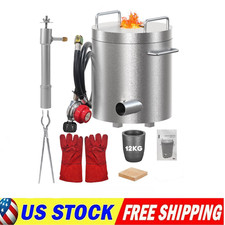 12 KG Propane Melting Furnace Kit Foundry Home Kilns 2700 F Casting Smelter