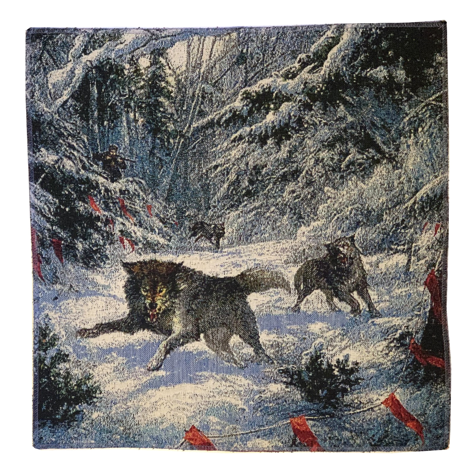 Tapisserie murale chasse au loup pour habiller un grand mur vide
