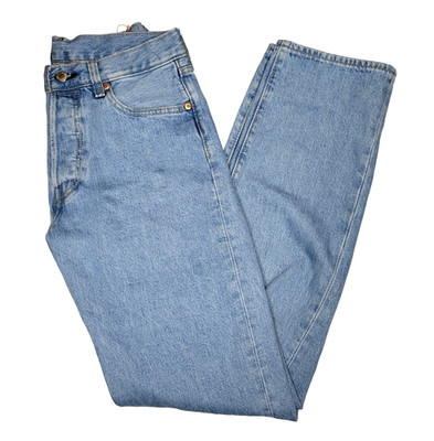 Levi's 501 Button Fly Jeans Men's 30x32 Blue Straight Leg Denim Cowboy Big E