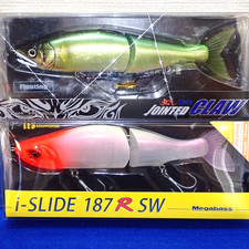 GAN CRAFT JOINTED CLAW 178 & Megabass i-SLIDE 187R SW JDM Swimbait Lures Lot