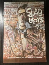 SLAB BOYS Rare Broadway Color Poster Flyer Sean Penn Val Kilmer Kevin Bacon 1983